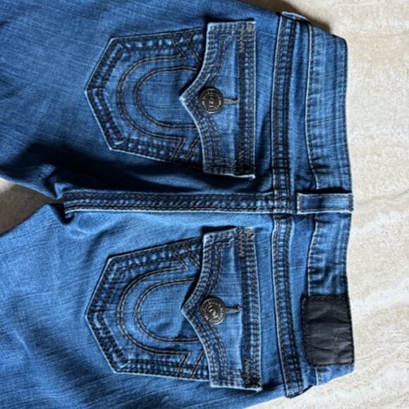 Joey Boot Cut Big QT Stitch Blue Womans Jeans - Picture 1 of 12
